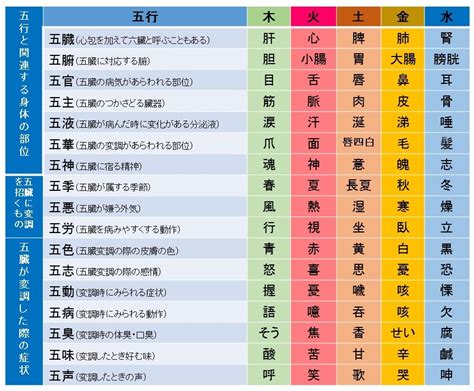 五行色体表 pdf|五行色体表